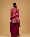 Mohey Women Elegance Embodied Wine Palazzo Suit
