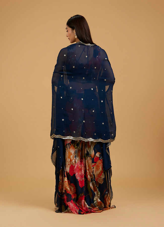 Mohey Women Indigo Blue Charm Indo Western