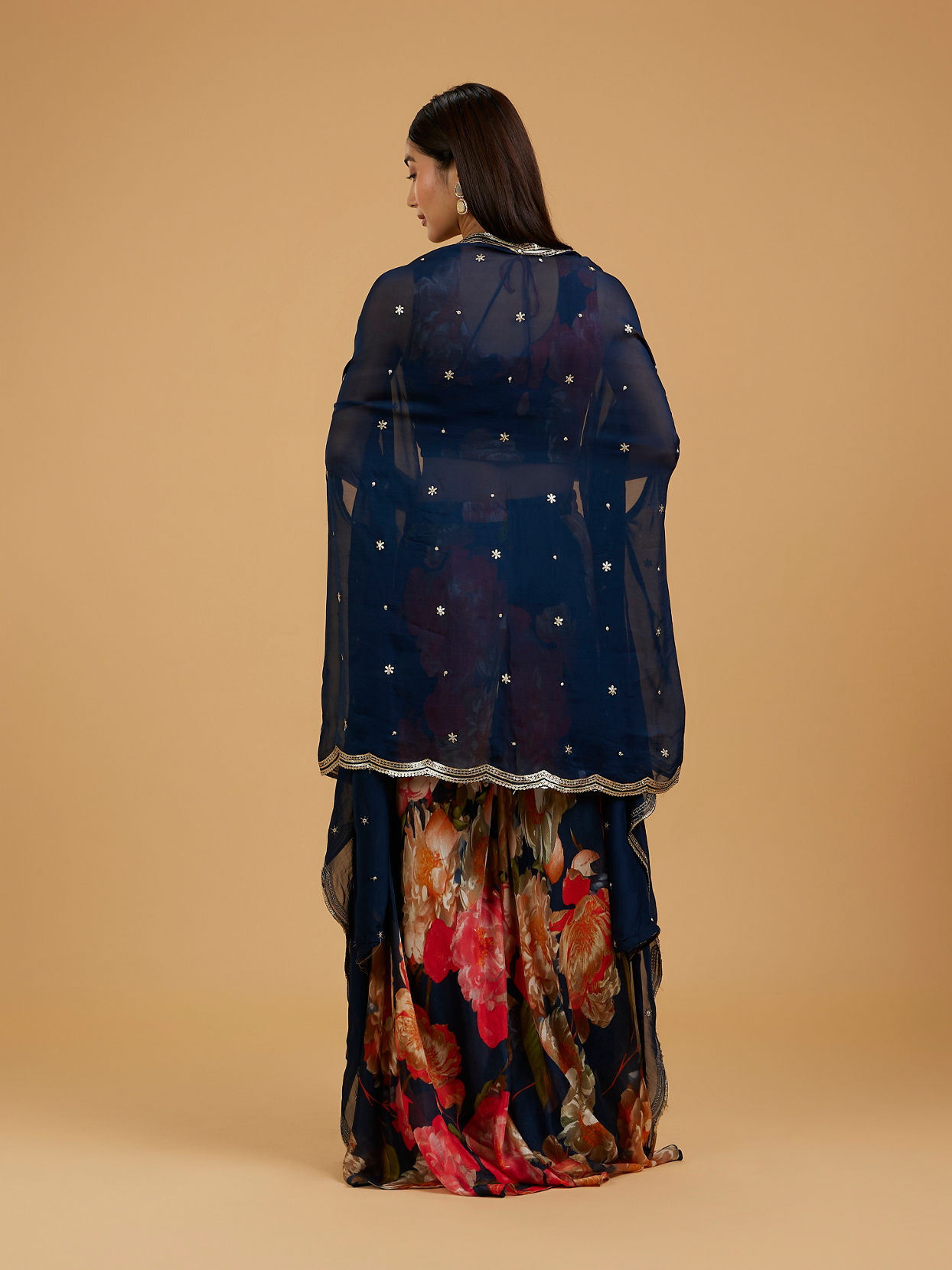 Mohey Women Indigo Blue Charm Indo Western
