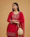 Mohey Women Radiant Red Palazzo Suit