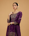 Mohey Women Wine-Colored Extravaganza Palazzo Suit