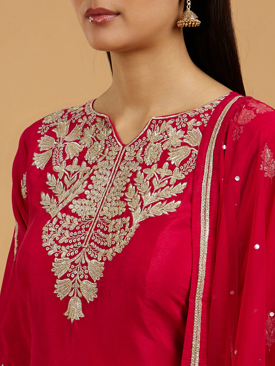 Mohey Women Rani Pink Elegance Palazzo Suit