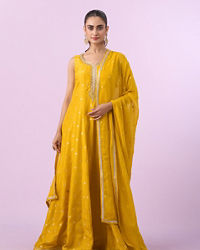 Mohey Women Radiant Yellow Anarkali Suit