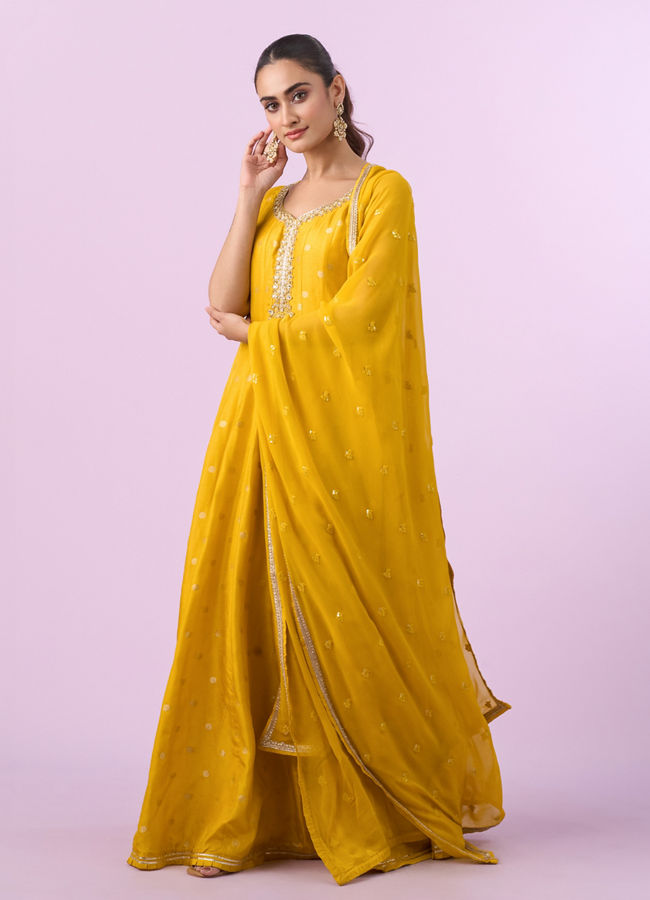 Mohey Women Radiant Yellow Anarkali Suit