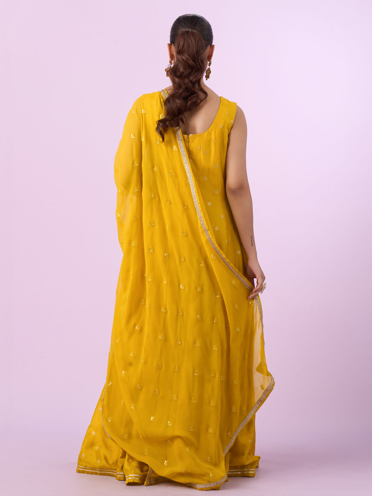 Mohey Women Radiant Yellow Anarkali Suit