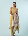 Mohey Women Delightful Green Stitched Suit