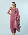 Mohey Women Dusty Pink Elegance Stitched Suit