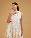 Mohey Women Elegant White Sharara Suit