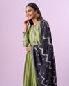 Mohey Women Pista Green Anarkali Suit