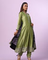 Mohey Women Pista Green Anarkali Suit