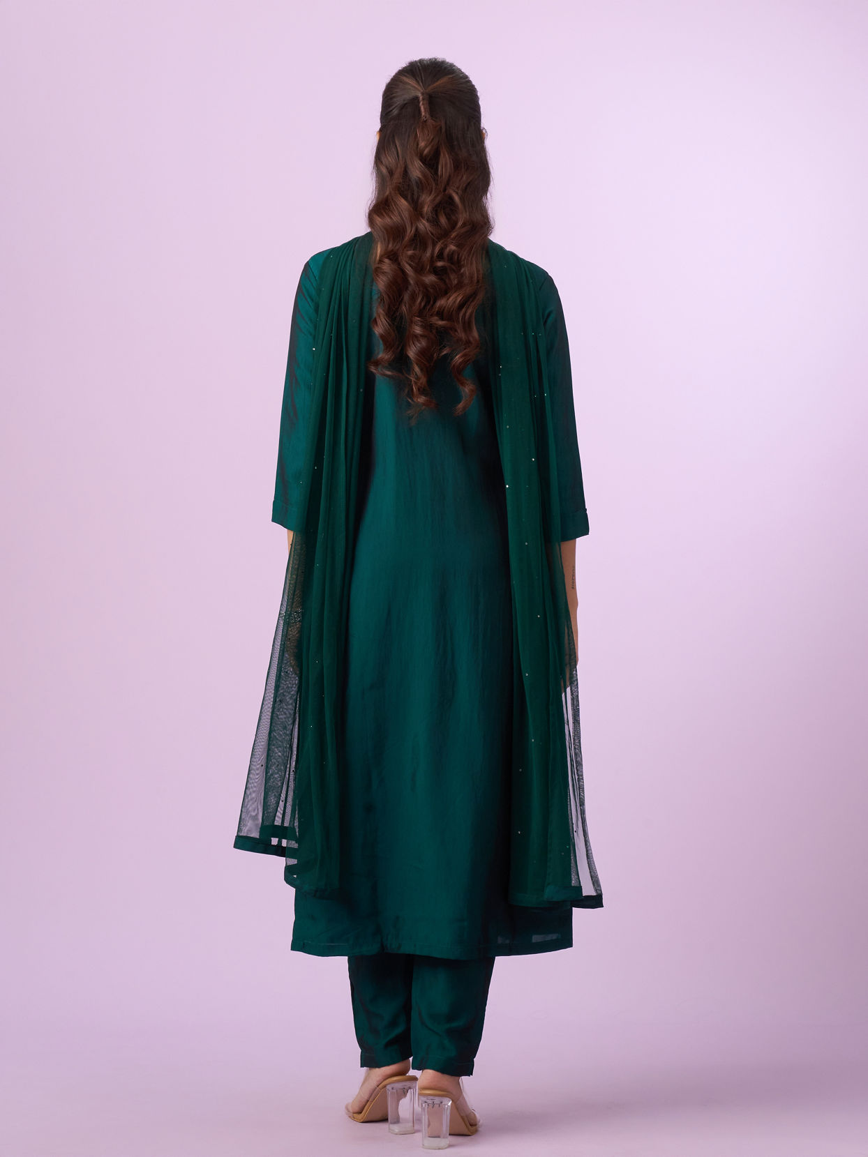 Mohey Women Verdant Green Straight Suit