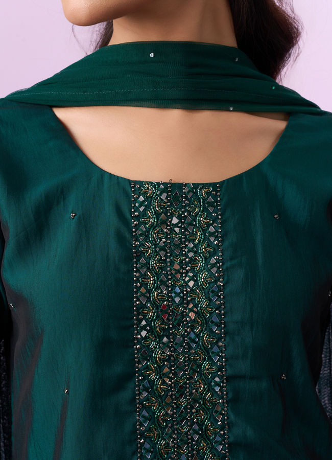 Mohey Women Verdant Green Straight Suit