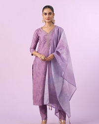 Mohey Women Purple Radiance Straight Suit