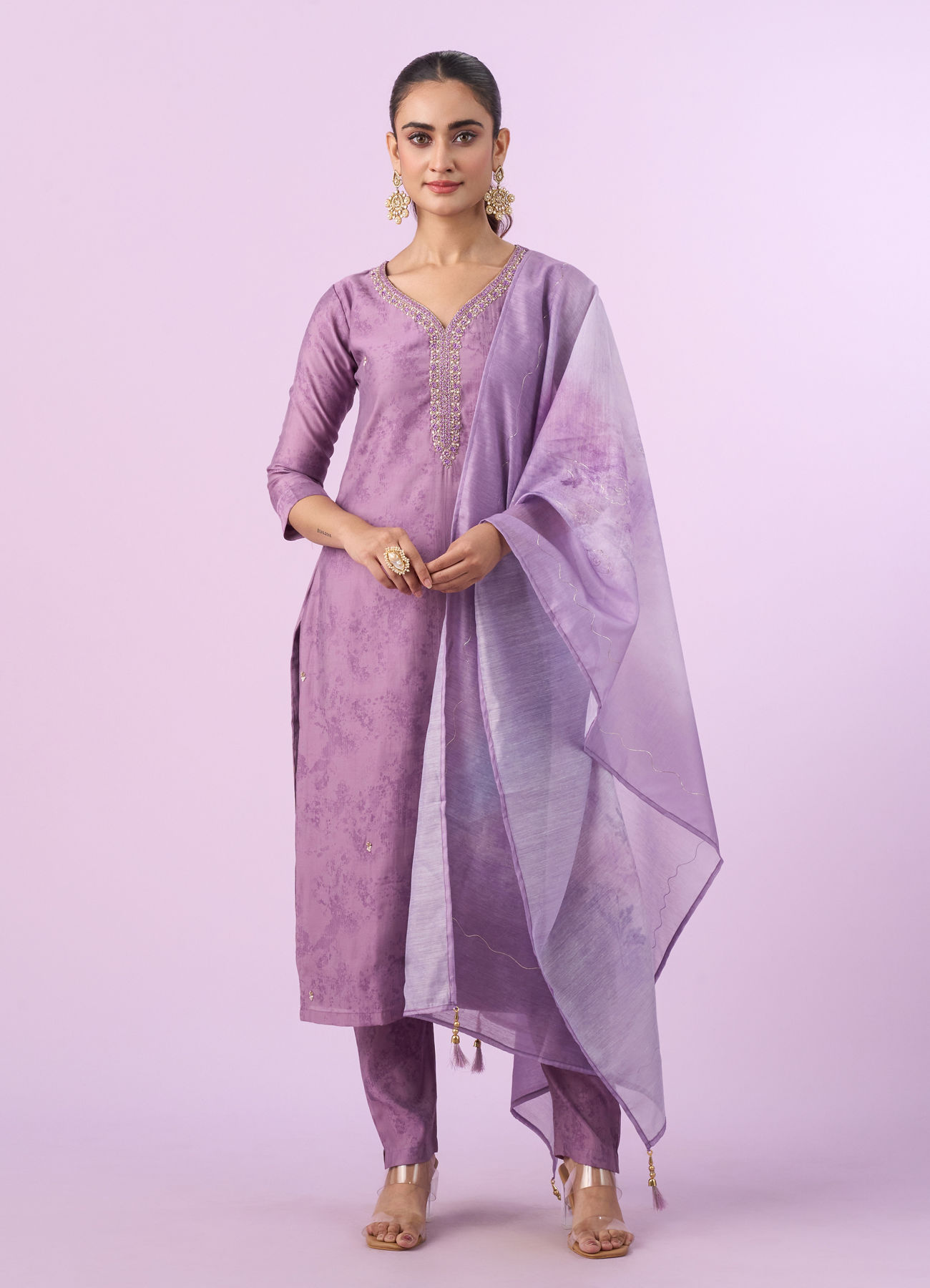 Mohey Women Purple Radiance Straight Suit