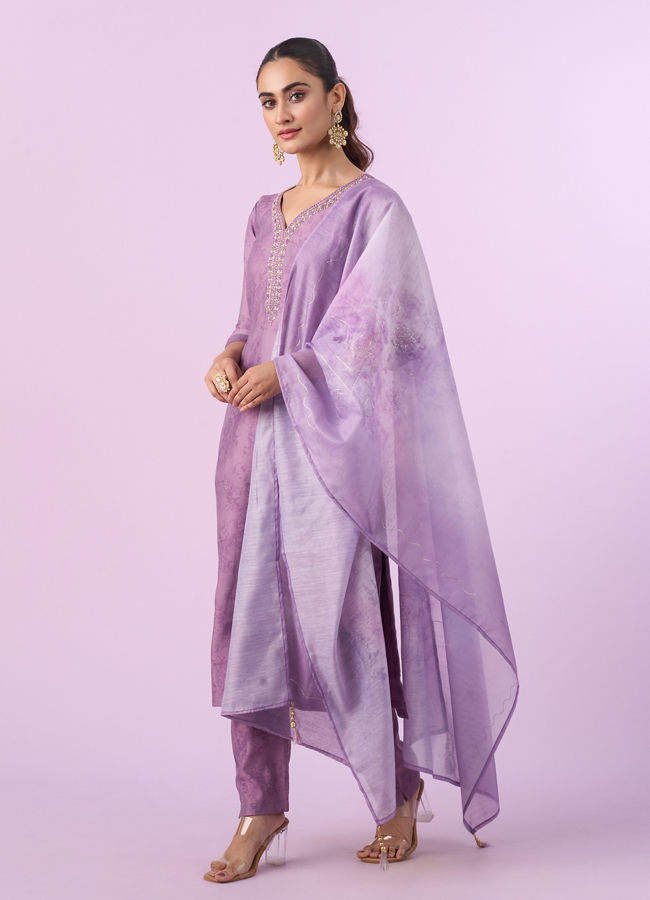 Mohey Women Purple Radiance Straight Suit