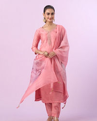 Mohey Women Pink Ensemble Straight Suit