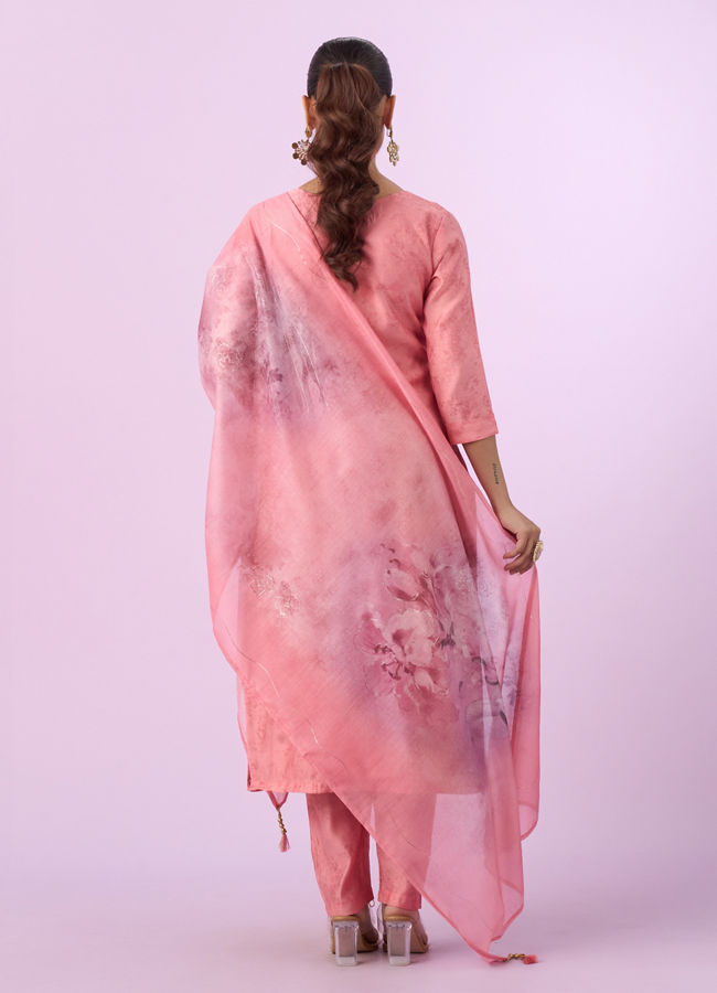 Mohey Women Pink Ensemble Straight Suit
