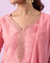 Mohey Women Pink Ensemble Straight Suit
