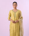 Mohey Women Enchanting Green Straight Suit