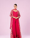 Lush Pink Chinon Indo Western