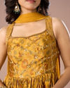 Mohey Women Mustard Georgette Palazzo Suit