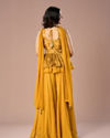 Mohey Women Mustard Georgette Palazzo Suit