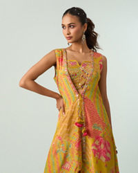 Mohey Women Emerald Elegance Indo Western