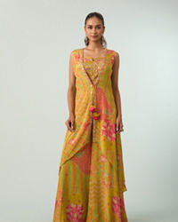 Mohey Women Emerald Elegance Indo Western