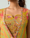 Mohey Women Emerald Elegance Indo Western