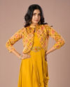 Mohey Women Radiant Mustard Yellow Indo Western