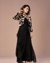 Mohey Women Black Elegance Chinon Indo Western