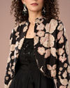Mohey Women Black Elegance Chinon Indo Western