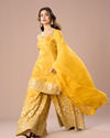 Mohey Women Mustard Yellow Palazzo Suit