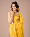 Mohey Women Mustard Yellow Palazzo Suit