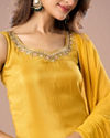 Mohey Women Mustard Yellow Palazzo Suit
