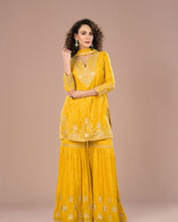 Mohey Women Sunshine Hues Sharara Suits