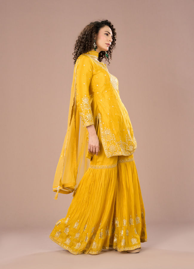Mohey Women Sunshine Hues Sharara Suits