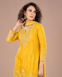 Mohey Women Sunshine Hues Sharara Suits
