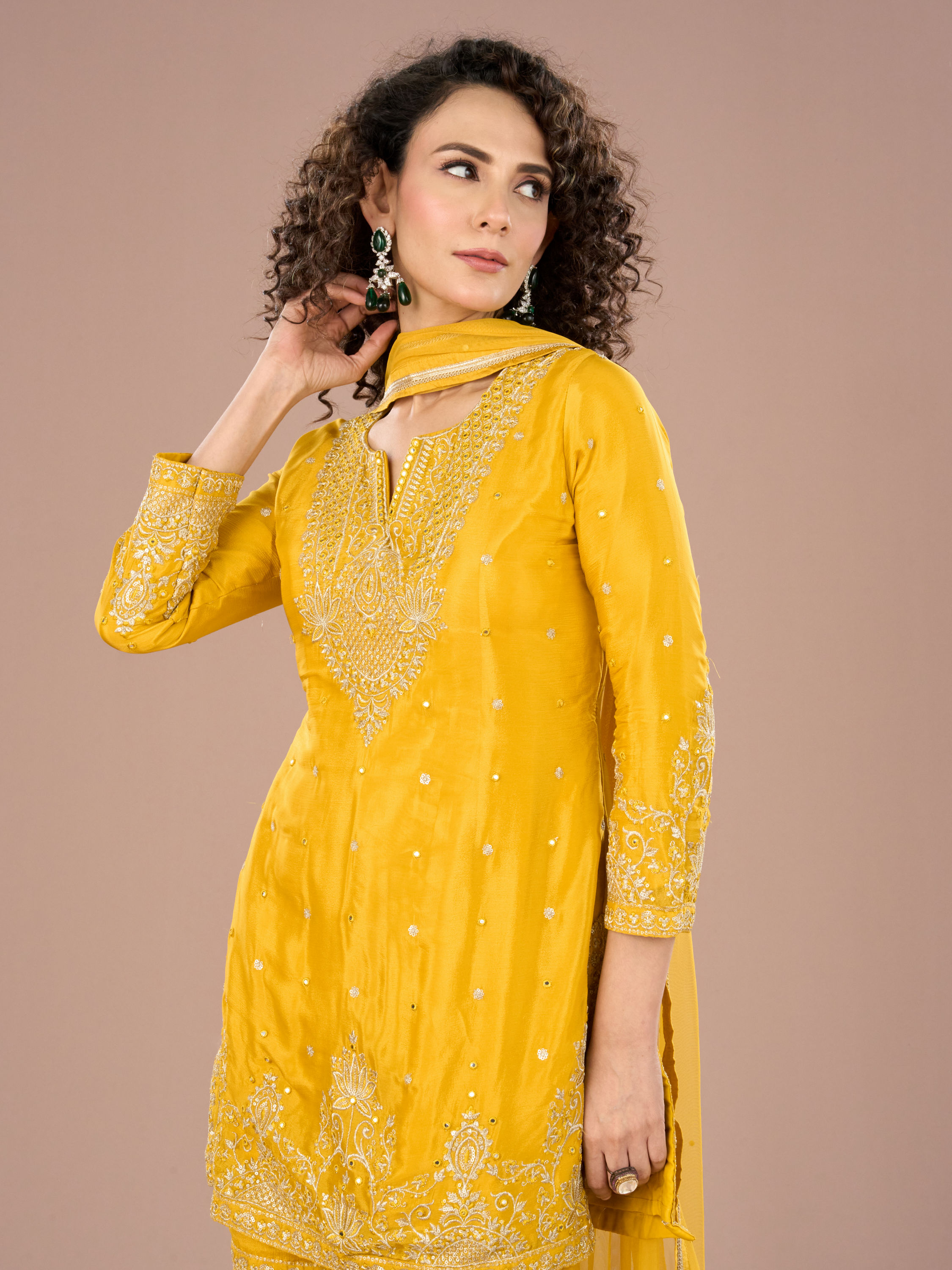 Mohey Women Sunshine Hues Sharara Suits