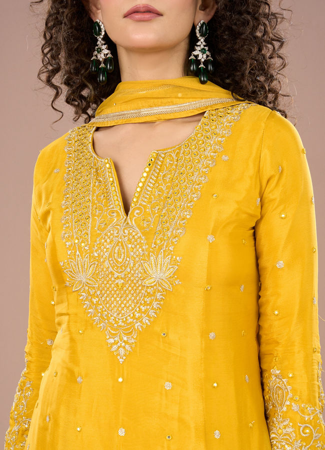 Mohey Women Sunshine Hues Sharara Suits