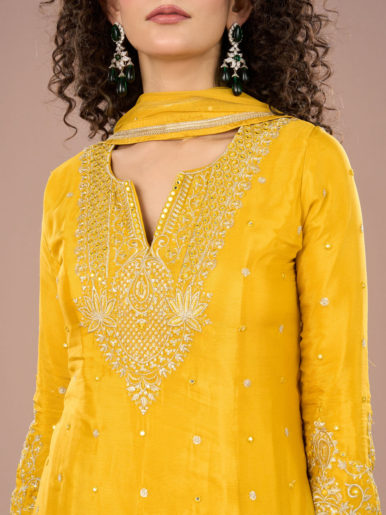 Mohey Women Sunshine Hues Sharara Suits