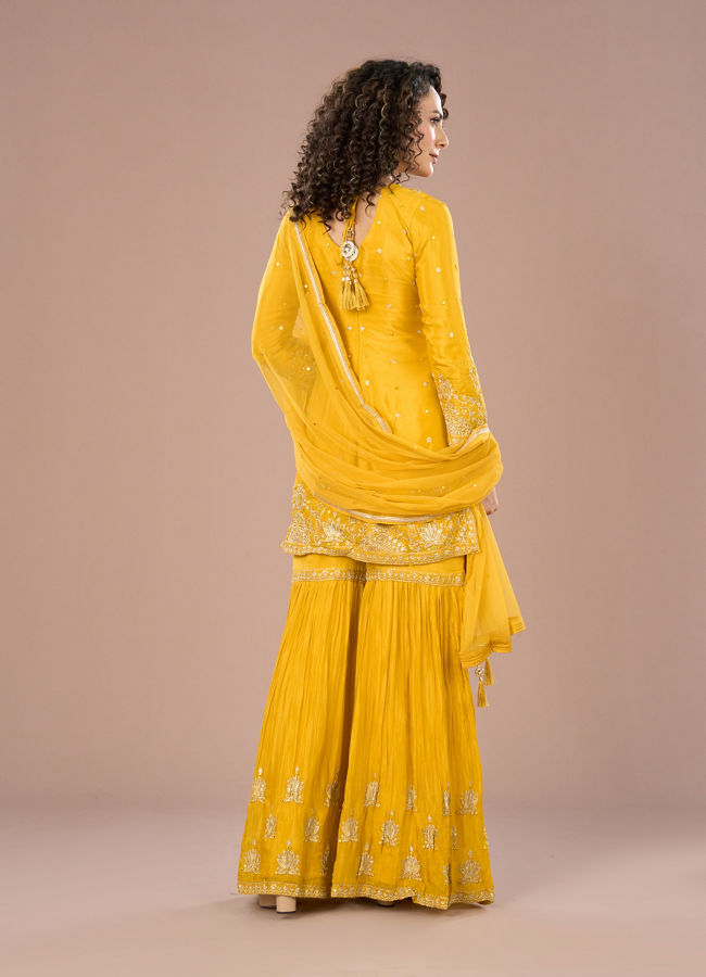 Mohey Women Sunshine Hues Sharara Suits