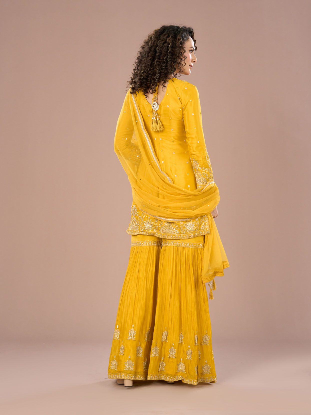 Mohey Women Sunshine Hues Sharara Suits