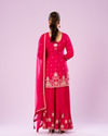Mohey Women Elegant Rani Pink Sharara Suit