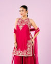 Mohey Women Pink Hues Palazzo Stitched Suit