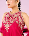 Mohey Women Pink Hues Palazzo Stitched Suit