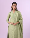 Mohey Women Pista Green Elegance Straight Suit
