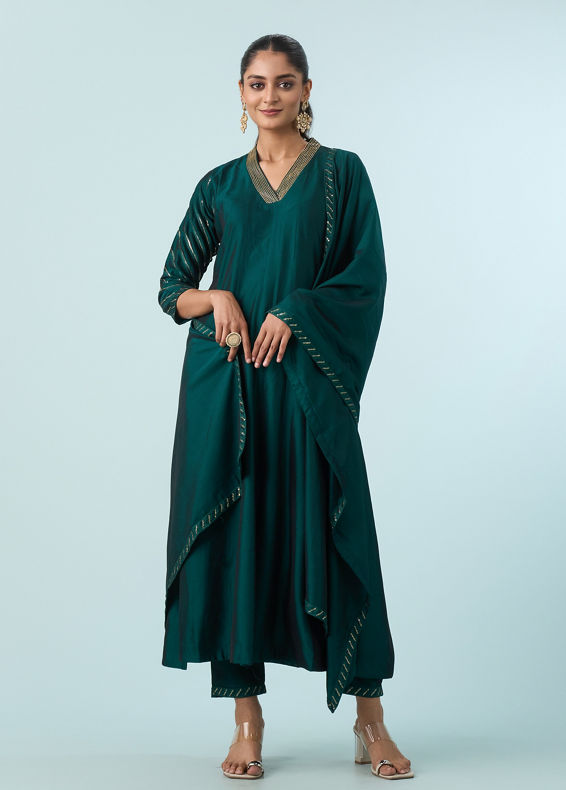 Mohey Women Emerald Glory Anarkali Suit