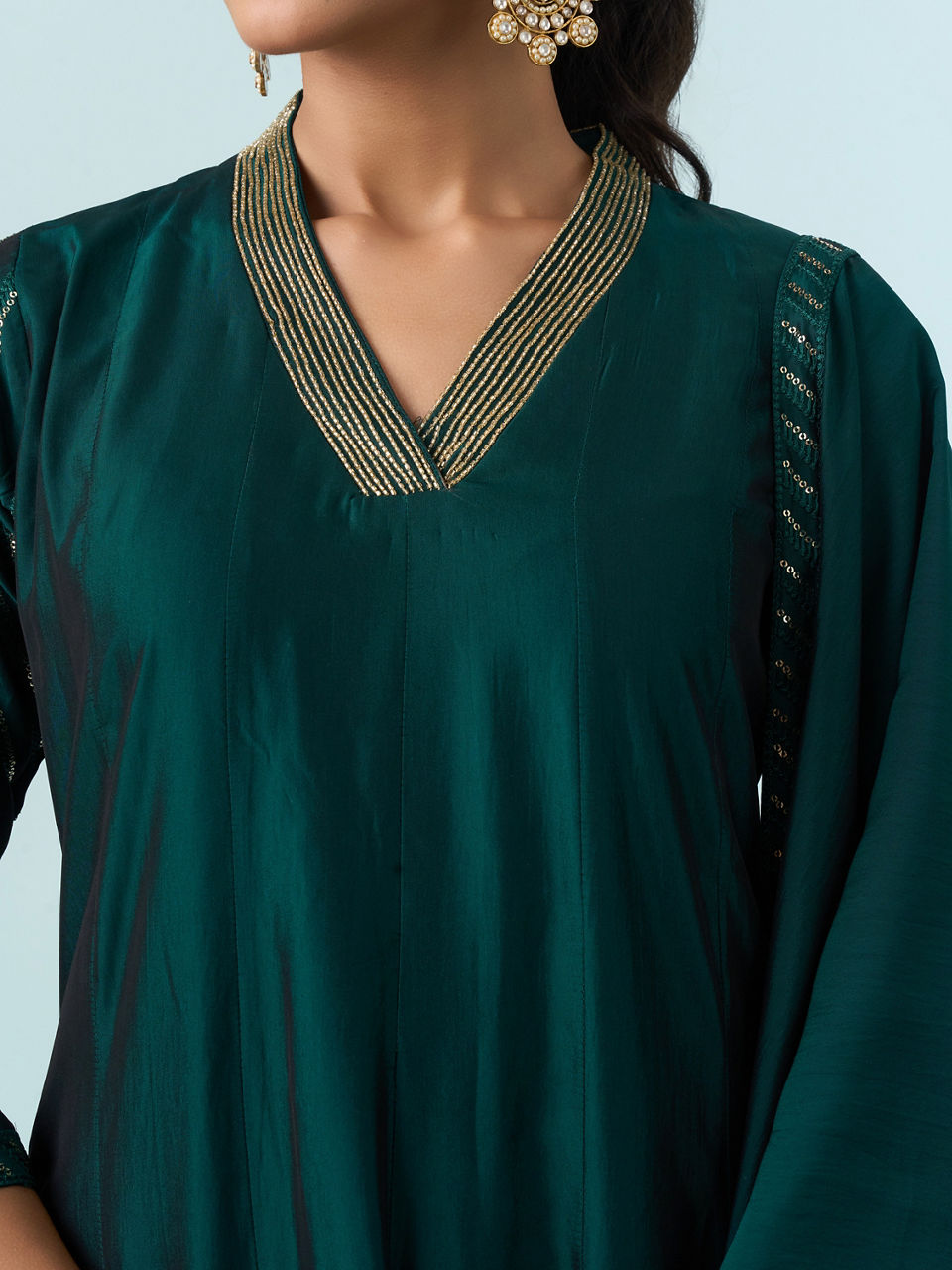 Mohey Women Emerald Glory Anarkali Suit