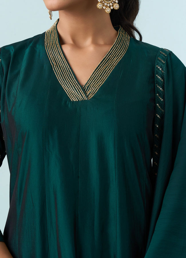 Mohey Women Emerald Glory Anarkali Suit